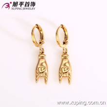 27089 Promotion hip hop style bijoux rock en forme de main design plaqué or boucles d&#39;oreilles